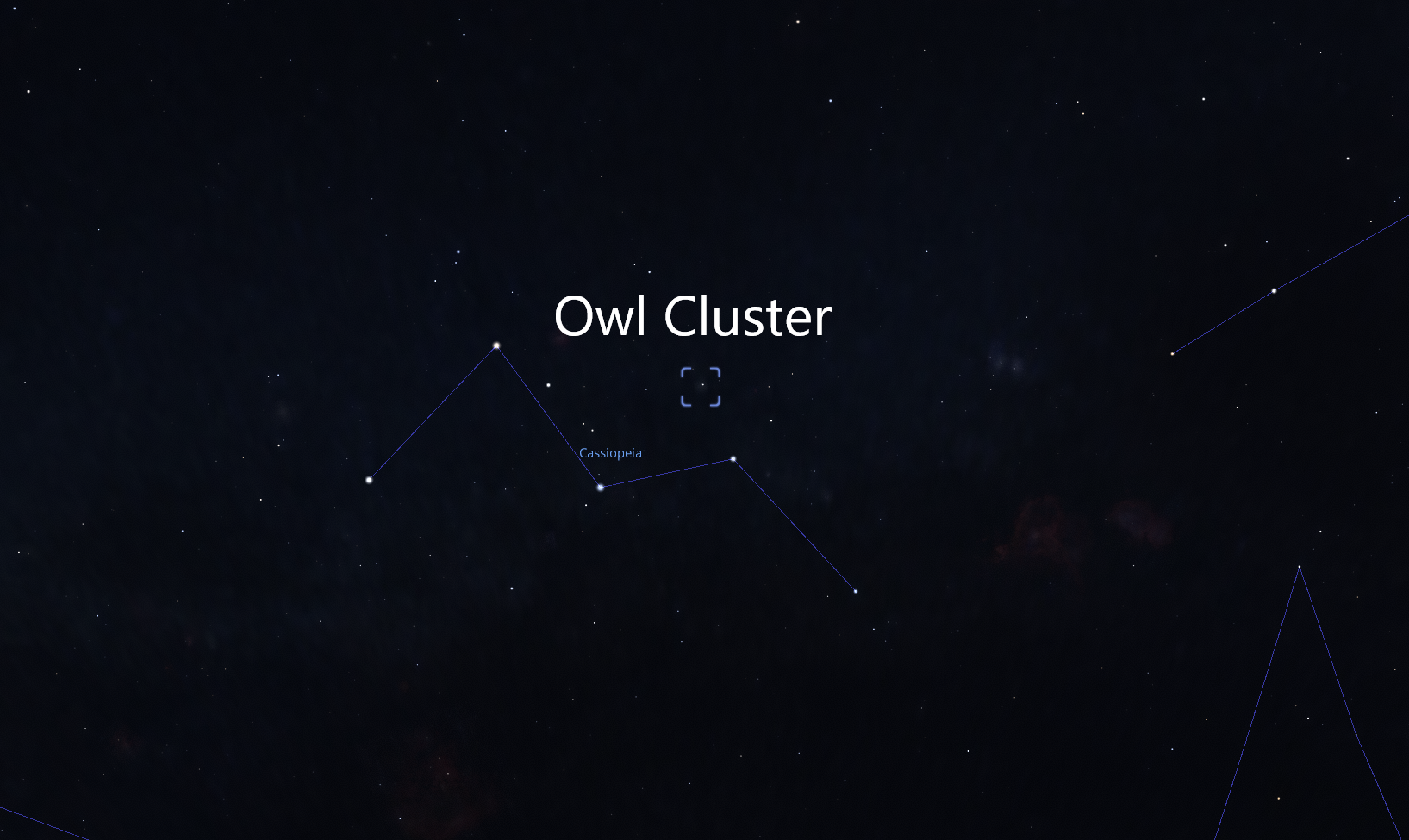 NGC 457 Location