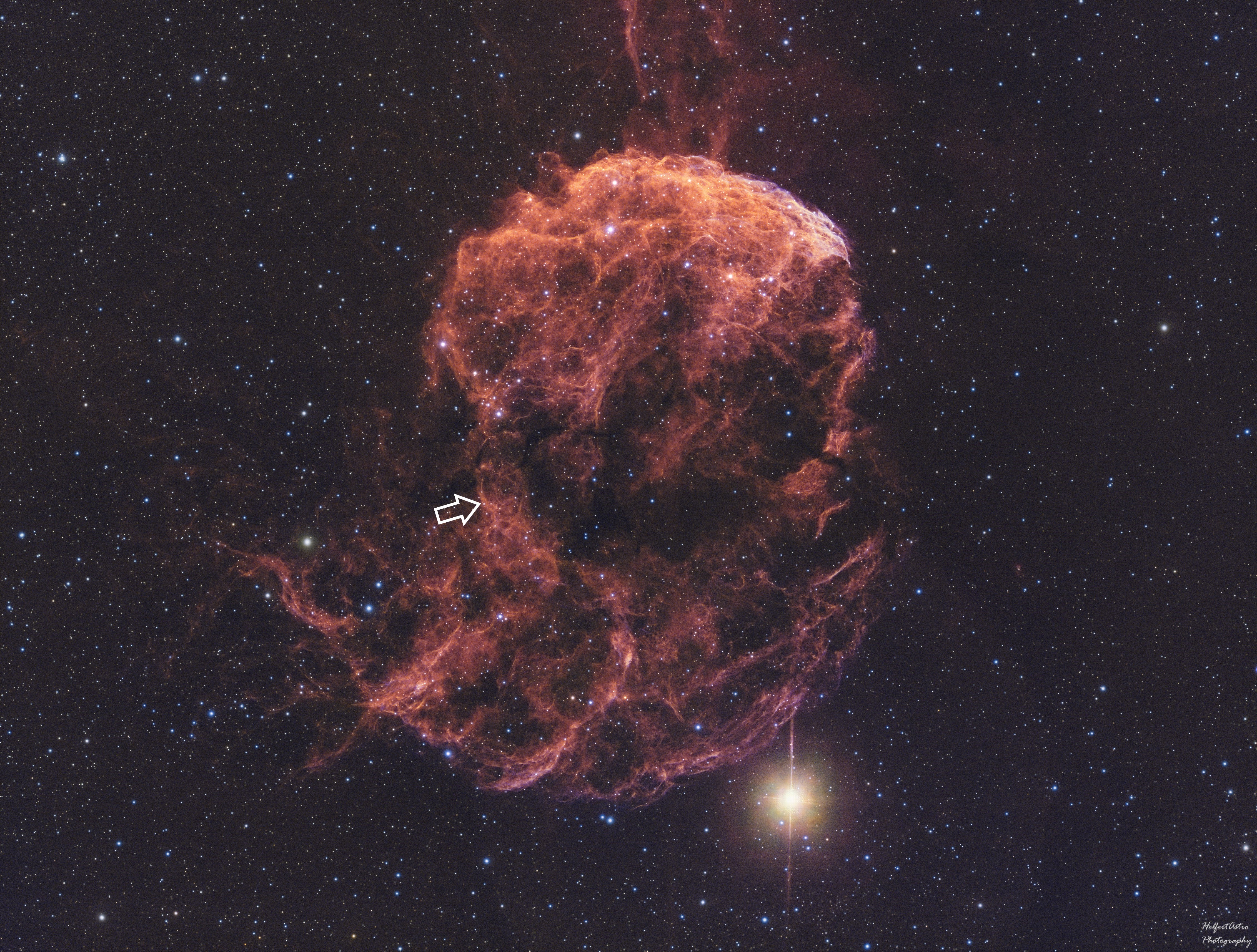 pulsar in jellyfish nebula